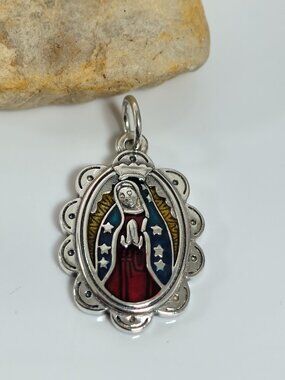 James Avery Enamel Virgin of Guadalupe Charm, S925 Silver Jewelry (Women's)